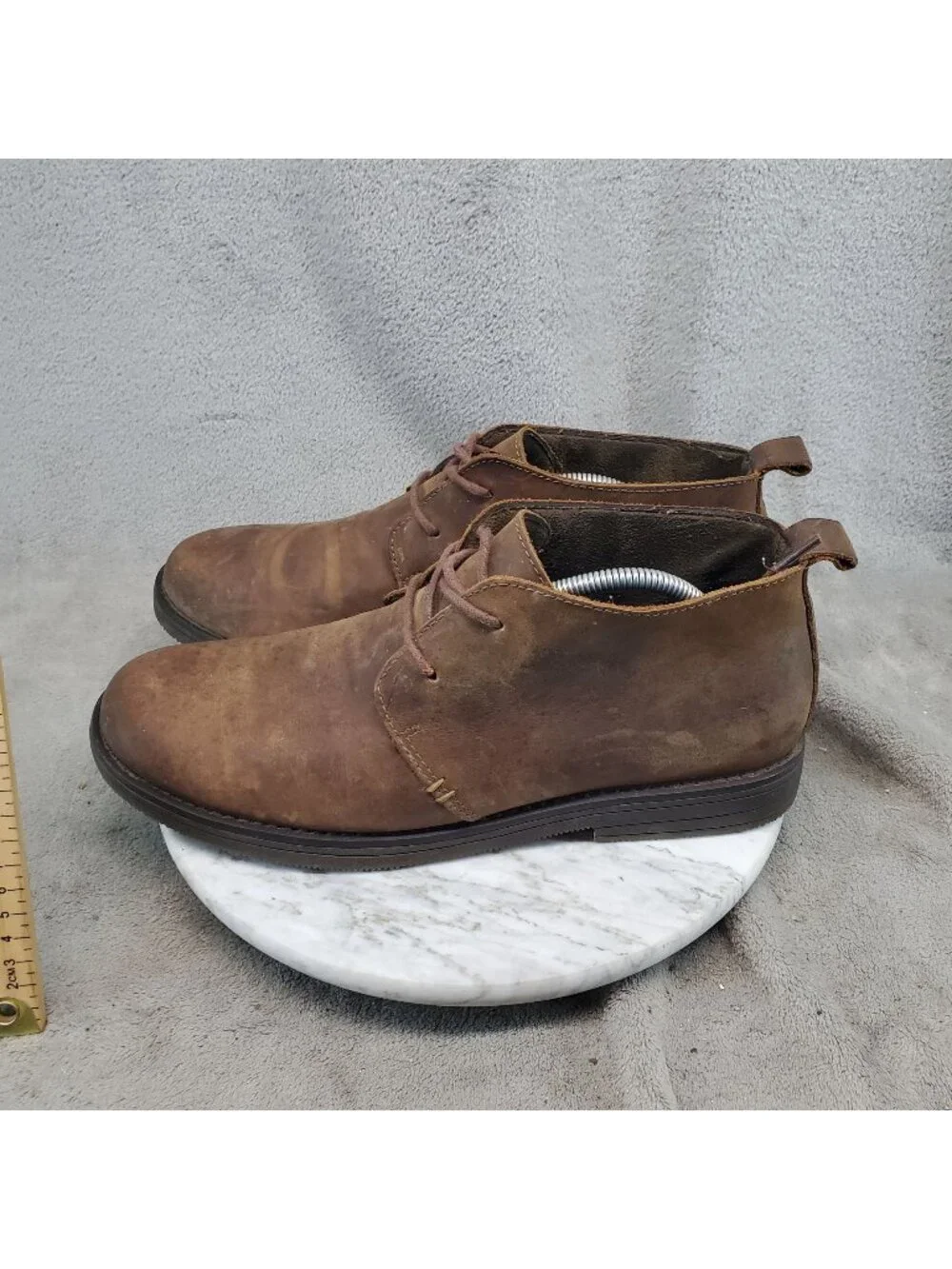 Target Shoes Mens Size 11 Brown Leather Lace Up Chukka Boots *Read*